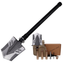 New stainless steel camping folding shovel small mini tactical military foldable shovel